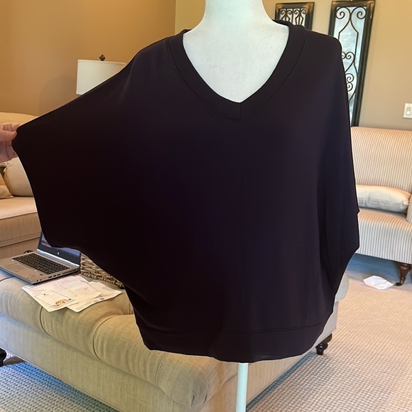 Joan Vass New York Batwing Sleeved Sweater / 3/4 length sleeve - Picture 4 of 9